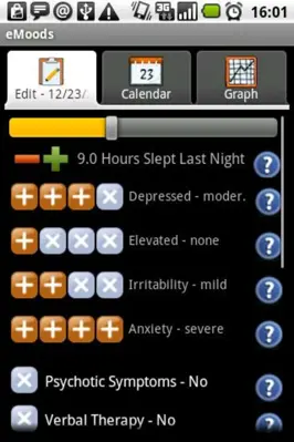 eMoods android App screenshot 1